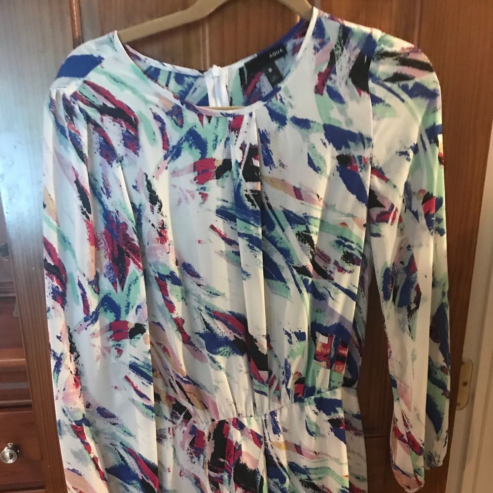 Colorful long sleeve shorts romper